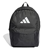 adidas Unisex Classic 3BARS Backpack, Black / White, One Size