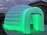 Aufblasbares Iglu-Zelt mit LED-Lichtern für Party, Hochzeit, Show, riesiges 5 m aufblasbares Kuppelzelt für Veranstaltungen im Freien