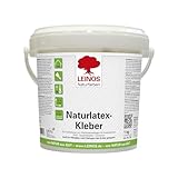LEINOS Naturlatexkleber 1,00 kg – lösungsmittelfreier Kontaktkleber auf Naturkautschukbasis – für Teppiche, Kork, Leder, Filz, Linoleum & Papier – ideal für ökologische Anwendungen & Innenräume