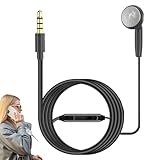 Einzelkabel-Kopfhörer – PVC, 1,1 M , Studien-Headset, Einseitiger Kopfhörer, Klare Kommunikation | Umgebungsbewusstes Design, Geräuschreduzierende Audioausrüstung, Mono-Hör-Headset Zum Lernen, Pen