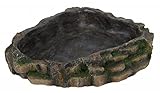 Trixie 76202 Wasser- und Futterschale für Reptilien, 13 × 3,5 × 11 cm, beige