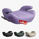 OWEN Sitzerhöhung Auto mit ISOFIX | Kindersitz mit Memory-Schaum & Wechselbezug | Für 15–36 kg (6–12 Jahre) | ECE R129 geprüft | ergonomisch & leicht | Bezug waschbar – lila