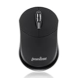 Perixx PERIMICE-802 Wireless Bluetooth Maus - für Windows und Android PC und Tablet - 3 Tasten - Kabellose Bluetooth 3.0 Technologie, Schwarz-Matt