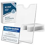 BE-HOLD 10 x Scheckkartenhülle, EC Karten Schutzhülle zum Schutz Ihrer Bankkarten, Kreditkarten usw. für ihre Geldbörse