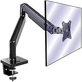 Invision Monitor Halterung für die 24-40 Zoll Bildschirme VESA 75-100 mm, Ergonomisch, Höhenverstellbar, Neigbar, Ausziehbar 2-15 kg (MX450)