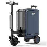 JXUANMM Polycarbonat Koffer Innenvolumen, sehr robuster Hartschalenkoffer mit sanften Rollen & TSA Schloss, Reisekoffer, Handgepäck Koffer, Reisekoffer mit Rollen Blue-20L