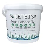 GETEISA Teichbalance Plus 2,5 kg - Fortschrittlicher Teichreiniger für Fadenalgenbekämpfung & Schlammabbau, Natürliche Inhaltsstoffe, Stabilisiert Wasserwerte, Umweltschonend, Ganzjährig Einsetzbar