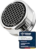 M. ROSENFELD HOME Strahlregler Wasserhahn Aufsatz Küche & Bad M24 Wassersparen 5 l/min - High Tech Anti Kalk Wasserhahn Sieb mit Kugelförmige Filter - Luftsprudler aus Messing - In Italien hergestellt
