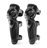Scoyco Knieprotektoren Motorrad CE-Schutzstufe 1 Einstellbare Knieschoner für Motocross E-Bike Skateboard TPU Schale Protektoren Schwarz