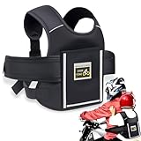 YUJUVI Kinder Motorrad Sicherheitsgurt Motorrad Kinder Gürtel Verstellbarer Kinder Motorradgürtel Atmungsaktives mit Reflektierenden Streifen für Kinder Zwischen 2 und 15 Jahren