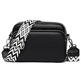 TIAASTAP Damen Handy Umhängetasche Echtes Leder Crossbody Bag Damen Handytasche zum Umhängen, Umhängetasche Damen Klein Moderne Taschen mit Breitem Schultergurt u 3 fächern