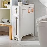 Schmaler Badezimmer-Unterschrank mit 4 Schubladen und 2 Rollen, platzsparender Aufbewahrungsturm für enge Räume, hoher stehender Eckschrank für große Kapazität, Toiletten-Seitenaufbewahrung