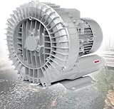Einphasiger Zentrifugalventilator-Gasringturbine, regeneratives Gebläse für Aquakultur, 120 W-1500 W Hochdruck-Industrievakuumpumpe, Vortex-Gebläse zum Blasen oder Absaugen von Abwasserkanälen (Größe: