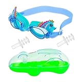 Happyyami Tier Design Schwimmbrille Für Anti Fog Wasserdicht Bequemes Tragegefühl Ideal Für Das Schwimmen Mit Aufblasbaren Schwimmtieren UV Schutz Und Verstellbarer Nasensteg