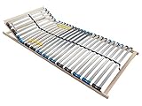 BMM Lattenrost 90x200 cm Standard 28 Leisten/Kopfteilverstellung/TÜV Zertifiziert/7 Zonen/Selbstmontage/für alle Matratzen/Höhe 10 cm/Lattenroste produziert in Deutschland