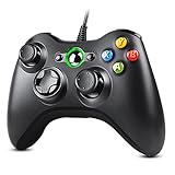 Zexrow Controller für Xbox 360 – Kabelgebundener Gamepad mit USB-Kabel, Vibrationsfeedback & Präzisen Analogsticks – Kompatibel mit PC/Windows 11/10/8/7/XP, Sofortige Plug-and-Play-Funktion