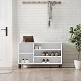 Juroupi Schuhregal Weiß 102x36x60 cm Shoe Rack Schuhregal Outdoor Schuhschrank Schuh Regal Schuhregale Holzwerkstoff - 831420