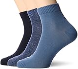 PUMA Plain 3P Quarter Socke, Blau (Denim Blue), 43-46 , 3er Pack