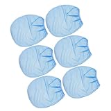 OATIPHO 6 Farbfilterbeutel aus feinmaschigem Netz, blau, verstellbare elastische Öffnung für Eimer mit 3,5 l Fassungsvermögen, wiederverwendbares Farbsieb aus Polyester für den professionellen