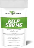 Kelp Extrakt Tabletten 500mg mit 150µg Jod | Premium Multivitamin mit natürlichem Jod, Algen-Komplex & Braunalgen Pulver | vegan & hochdosiert | Superfood Komplex (540 Stück DOPPELT Effektiv)