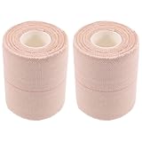 IMIKEYA 2 Rollen Selbstklebende Elastische Fixierbinde Atmungsaktives Sport Klebeband Hautfarben 7,5cm X 4,5m Reißbar Rutschfester Halt Elastische Handgelenkbandage für Erste Hilfe
