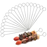 OVERGRILL Grillspieße Edelstahl: 20x Premium Edelstahl Grillspieß extra lang 22cm – Grill Zubehör für BBQ und Schaschlik – Edelstahl Spieße – Vielseitige Metallspieße Grill – Edelstahl Grill Spieß