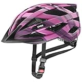 uvex air wing cc - leichter Allround-Helm für Damen und Herren - individuelle Größenanpassung - erweiterbar mit LED-Licht - plum-pink - 56-60 cm