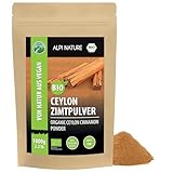 Alpi Nature Ceylon Zimt BIO gemahlen 1kg, bio Zimt Ceylon gemahlen aus Sri Lanka, Zimtpulver