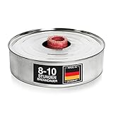 Bolson Flammschale (4 Stück) mit 8-10 Stunden Brenndauer - Outdoorkerze aus Wachs mit windstabilem Fackeldocht - in Deutschland hergestellte Flammdose für Draußen - ideal zur Gartendekoration & Party