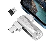 EOZNOE USB Stick 64GB für Phone/Android Handy/Laptop/PC/Pad,USB 3.0-Flash-Laufwerk Speicherstick Externer drehbar aus Metall zum Speichern von mehr Fotos und Videos…