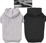 Owbb 2 Stück Hunde Hoodie Einfarbig Fleece Pullover großer Hund Warm Hunde Sweater Fashion Sport Shirt mittlerer Hund