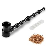 Pur-Pfeife | +5 Edelstahlsiebe | Hochwertige Metallpfeife 13cm | Abschraubbarer Kopf | Leichte Reinigung | Smoking Pipe Pfeife Glas Rauchen | Gebrauch von Tabakwaren