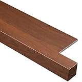 Walnut Bay Fensterbankschutz Glatt Schneidbar Arbeitsplatte Abdeckung für Schlafzimmer Wohnung Fensterbankschutz mit Nase 10cm x 170cm