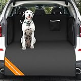 KYG Universal Kofferraumschutz mit Seitenschutz 185 * 115 * 48cm Universal Hundedecke XXL Wasserdicht, rutschfest, Kratzfest, Kofferraumdecke für Auto, Kombi, Van & SUV, Schwarz