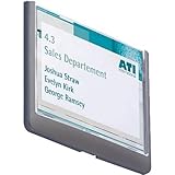Durable Türschild Click Sign, 149 x 105,5 mm, zum Ankleben oder Anschrauben, graphit, 486137
