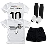 DE FANSHOP Kinder Personalisiertes Deutschland Trikot Set D9