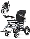 ZHaelyx Rollstuhl Elektrisch Faltbar für ältere,Elektrorollstuhl mit all Gelände Explosionsgeschützte Reifen,Behinderte Menschen Mobility Scooters Geeignet für den Innen- und Außenbereich