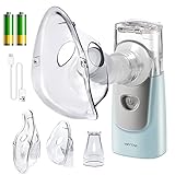 Inhalationsgerät Elektrisch Inhalator Vernebler Nebulizer Inhalator Set mit Mundstück und Maske Inhaliergerät für Kinder und Erwachsene