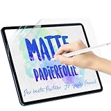 3 Stück Papier Folie Kompatibel mit iPad 7./8./9.Generation(10.2 Zoll, 2019/2020/2021), Matt Papierfolie Schutzfolie Displayschutz Blendfreiem Feel Paper Film PET Screen Protector for Writing Drawing