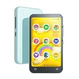 TIMMKOO 80 GB MP3-Player für Kinder mit Bluetooth und WLAN, Kindersicherung, vorinstallierter Spotify, Spotify Kids, Audible, 10,2 cm Touchscreen, MP4-Musik-Player bis zu 1 TB (Blaugrün)