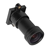 Yinhing 3-MP-IR-Kameraobjektiv, 8 Mm Feste Brennweite mit IR-Sperrfilter für die Überwachung, Geringe Beleuchtung 0,001, Hochauflösendes Bild, Universal-Prime-Objektiv, ABS-Material