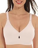 Kabellose BHs für Damen, wandelbar, nahtlos, Bralette mit Unterstützung und Lift-Wassertropfen, volle Abdeckung, T-Shirt-BH, S-XXL, Pink, small