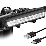GLÜCKPA LED Fahrradlicht Vorne,3000 Lumen,8000mAh USB C Aufladbar Akku Fahrrad Licht Vorne,StVZO Standard Fahrradbeleuchtung,IPX5 Wasserdicht Fahrradlampe Vorne