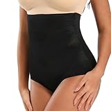 Joyshaper Bauchweg Unterhose Damen Shapewear Slip Hoch Taille Miederslip Formende Unterwäsche, Schwarz, XL