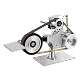 Bandschleifmaschine mit Bürstenlosem Motor 550W, Bandschleifer Tellerschleifer Polierer 5000 U/min, Mini Bandschleifer Bandschleifmaschine für die Metallverarbeitung