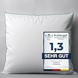 Traumkissen zum Reinkuscheln - Made in Germany Kissen 80x80 - Kopfkissen 80x80 cm für verführerisch weiche Nächte - ergonomisches Schlafkissen ideal für Jede Schlafposition - Öko-Tex Polster