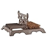 Esschert Design Schuhbürste mit Schaber, aus Gusseisen, 27 x 22 x 14 cm, mit Bürste, mit 5-Fach Schaber, in edlem Design