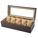NTALJC Schmuck – Holz-Schiebedach-Aufbewahrung, einfache Haushaltssammlung, Präsentations-Tischbox