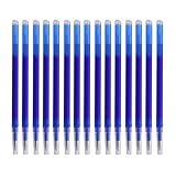 Lamkrtlp Ersatzminen 0,7mm, [15 Stk] Ersatzminen blau 0,7mm Radierbare Tintenroller, thermosensitive Tinte, radierbarer Kugelschreiber, austauschbare Mine