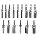 15 Stück Vertiefung Sechskant Stecknuss Set, 5.5mm-19mm Steckschlüsseleinsätze, Anschrauben Steckschlüssel für Bohrer, Akkuschrauber, Schrauber, Anschrauben Schraubenschlüssel